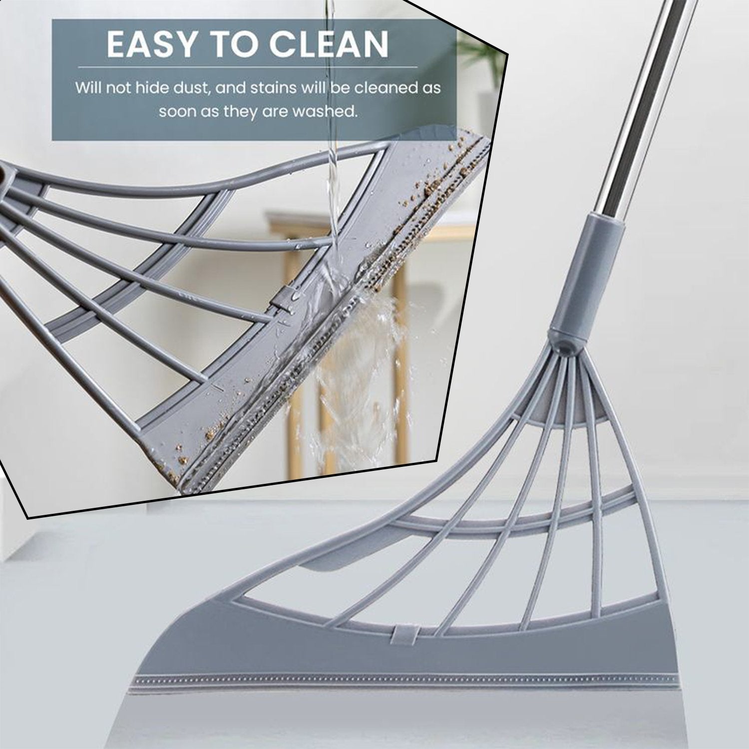 0525 Durable Eco-Friendly Broom with Scraper DeoDap 0525 Durable Eco-Friendly Broom with Scraper DeoDap